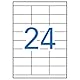 APLI 2519 - Permanent weiße Laser-Etiketten, 70,0 x 35,0 mm, 250 Blatt