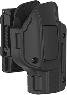 360° Rotation G19 Holster for Glock 19 G23 G32 Gen 1,2,3,4,5 OWB Retention Holster Level 2 Tactical G19 Holster Right Hand Anto lock Released/Index finger Released Outside Waistband Concealed Holster