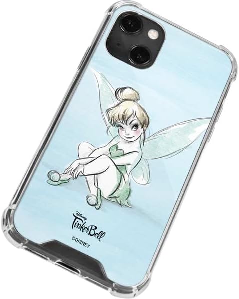 Skinit Clear Phone Case Compatible with iPhone 14 Plus - Officially Licensed Disney Tinker Bell Sketch Art Design