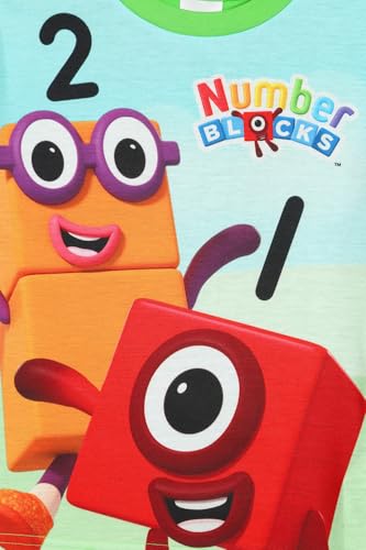 Numberblocks Boys Girls 3 Pack Kids T-Shirts Childrens Multipack Tshirt (7-8 Years) Multicolor