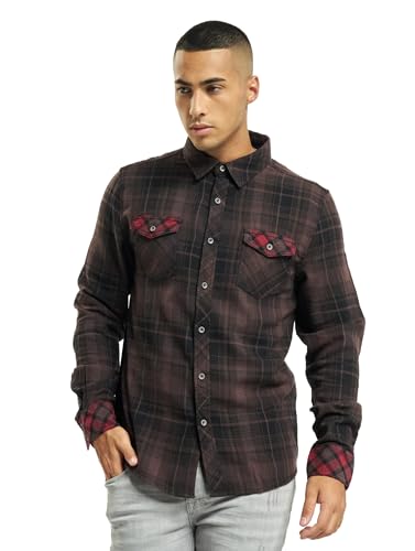 Brandit Men's Checkshirt Duncan Brown/Black size XL