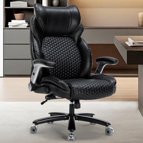 500LBS Big and Tall Office Chair, Heavy Duty Office Chair...