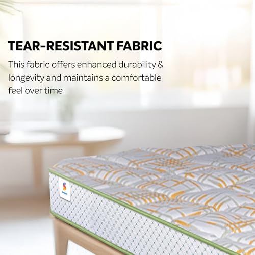 Image of Sleepwell Pro Spinetech Classic Mattress| Orthopedic Support | 3-Zoned Profiled Resitec Design | Quilted Top | Natural Latex | Double Size | 75x48x6 | 12 Yr Warranty