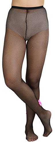 Image of ToBeInStyle Women's Lace Up Back Seam Tights Sheer or Opaque Hosiery Stockings Crisscross Lace Ribbon Zigzag Design