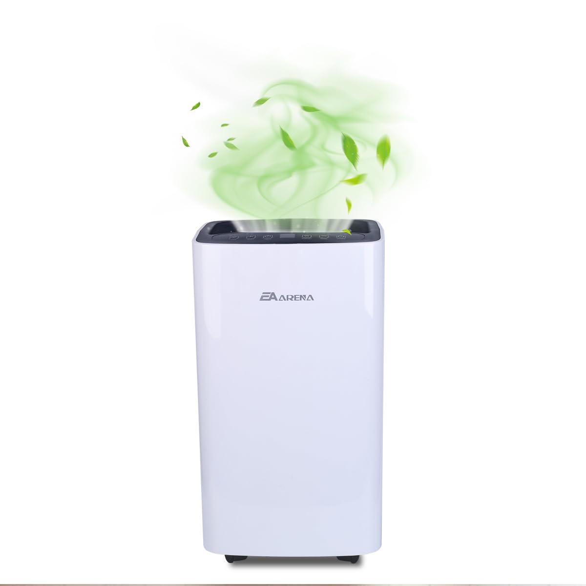 EA ARENA 12L/Day Dehumidifier for Home with Digital Humidity Display & Control, Childlock, Laundry Dry, and Timer for Home/Basement/Office, 2L Water Tank & Drainage Hose for Damp & Condensation