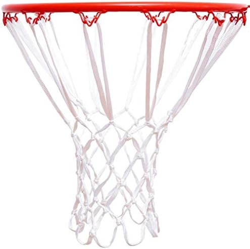 LAFEIMZ Basketball Net Replacement - Polyester Braided Flat Rope Heavy Duty Indoor and Outdoor All-Weather Anti Whip Thick Nets Fit Standard 12-Loop Hoop Rims