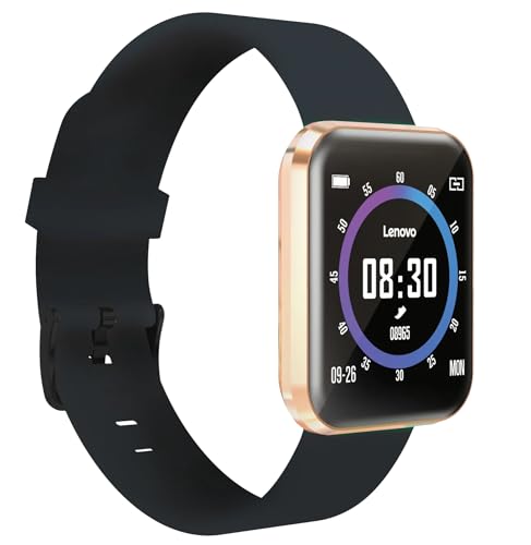 Lenovo e1 pro smartwatch sports enthusiasts 8 sports modes, full touch, 25 days, heart rate (gold bl