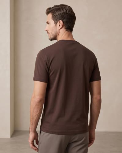 Image of NOBERO 100% Cotton T Shirts for Men Stylish | Regular Fit | Solid T Shirts for Men 180 GSM Combed Cotton | Round Neck Half Sleeve