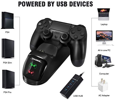 dobe ps4 slim pro dual charging dock gostergeli sarj istasyonu playstation 4 amazon com tr video oyunu ve konsol