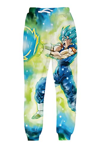 OPCOLV Women Men Joggers Pants Cool 90's Anime Sweatpants with Pockets Dragon Ball