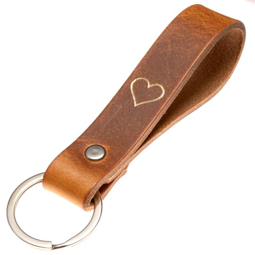 ELBERCRAFT Schlüsselanhänger aus Leder: Hochwertiges Accessoire für stilvolles Schlüsselbund