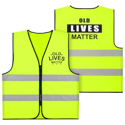 AOOSA Funny Birthday Gifts for Men, 40/50/60/70th Birthday Gifts for Older Man Women, OLD LIVES MATTER Themed Party Decorations Vests Funny Personalised Gift for Dads Present, Older Man Women