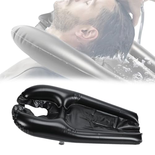 1 Pieza Lavacabezas Hinchable Portátil para Casa，Valido para Lavar el Cabello a Personas sin Movilidad Apto para Post Cirugía, Ancianos y Embarazadas Lavacabezas Portátil