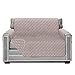 Sofa Shield Original Patent Pending Reversible Chair and a Half Slipcover, 2 Inch Strap Hook, Seat Width Up to 48 Inch Washable Furniture Protector, Slip Cover, Chair and a Half, Lt Taupe Lt Taupe