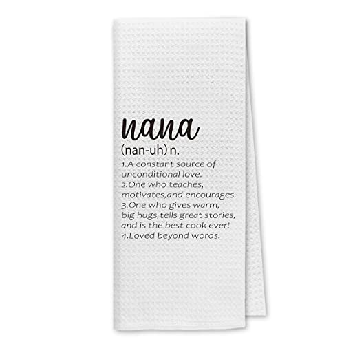 Dibor Nana Definition Kitchen Towels Dish Towels Dishcloth,Nana Grandma Appreciation Decorative Absorbent Drying Cloth Hand Towels Tea Towels For Bathroom Kitchen,Grandma Birthday #TOP5