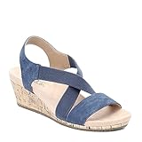 LifeStride Women's MEXICO Sandal, navy, 8 M US