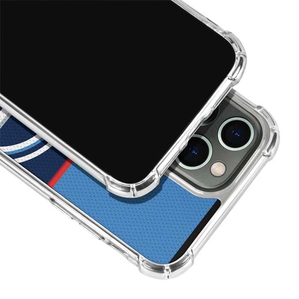 Skinit Clear Phone Case Compatible with iPhone 13 Pro Max - Officially Licensed NFL Tennessee Titans Zone Block Design