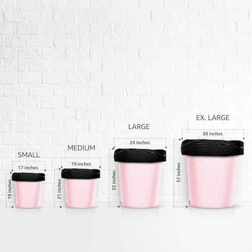 Image of Garbage Bags Medium Size 19 x 21 Inches | Black Dustbin Bags Medium | 60 Bags (30 Bags x 2 Rolls) | Heavy Duty Plastic Trash Bags for Home, Kitchen & Office | For Dry & Wet Waste