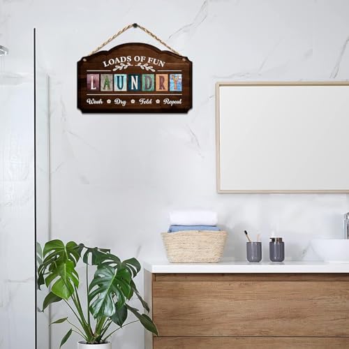 Image of Chaka Chaundh - Kitchen Plaque Quotes Wall Hanging Decor - Restaurant Quotes Sign Board Decor - Dining Quotes Sign Wall Plates Decor Items - Set of 3 (Bath-Laundry-Set)
