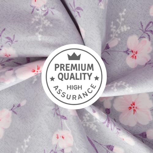 Image of MAFATLAL Plush 140 GSM Double Bed Sheet | Smooth Microfiber Cloth | Queen 90x100 | Gentle on Skin | Light Purple