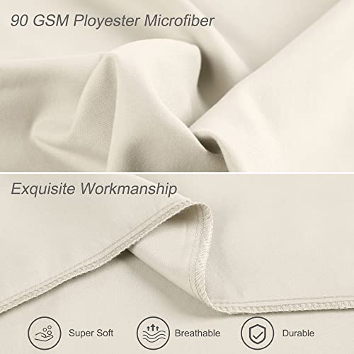 Housse de coussin de corps 20x60in kaki en microfibre 1800 - 5