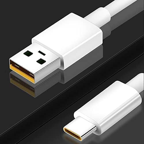 Image of Original 65W Flash Super VOOC USB to Type C Fast Charging Cable Compatible for Realme XT|XT 730G| X2|C12| Narzo 20A|6|7|7Pro (Cable Only) (BB14)