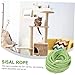 WOONEKY 10m Sisal Rope Cat Climbing Frame Pet Scratch Post Toy DIY Cat Toy Rope