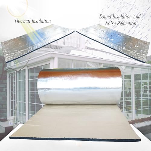 Rouleau isolant autocollant aluminium imperméable et ignifuge pour isolation phonique - 7