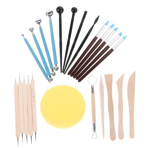 Gadpiparty 1 Set Polymer Clay Modeling Tool Durable Sculpting Carving Tools for DIY Projects Easy to Clean Store for Clay Art Crafting Activities