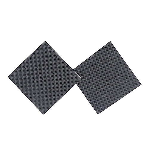 PACKOVE 4Pares Calcomanías Antideslizantes Cuadradas para Zapatos de Tacón Almohadillas Silenciosas y Resistentes Desgaste S Paquete de Color Negro