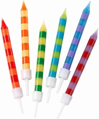 24 x Geburtstagskerzenfür Kuchen - Perfekte Kerzen für...