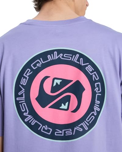 T-shirt en coton Quiksilver EV Duality violet de taille L
