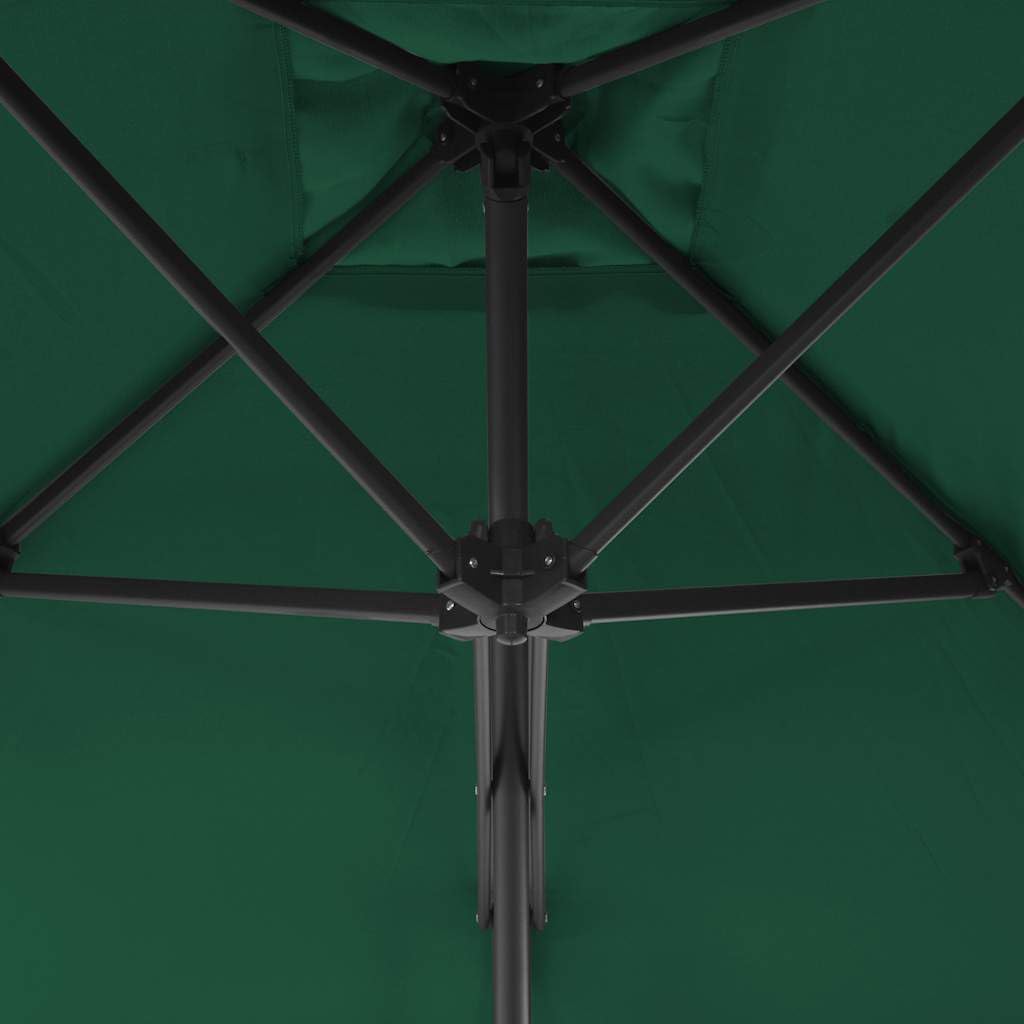 vidaXL Sonnenschirm 250x250cm Grün Ampelschirm Marktschirm Gartenschirm Schirm