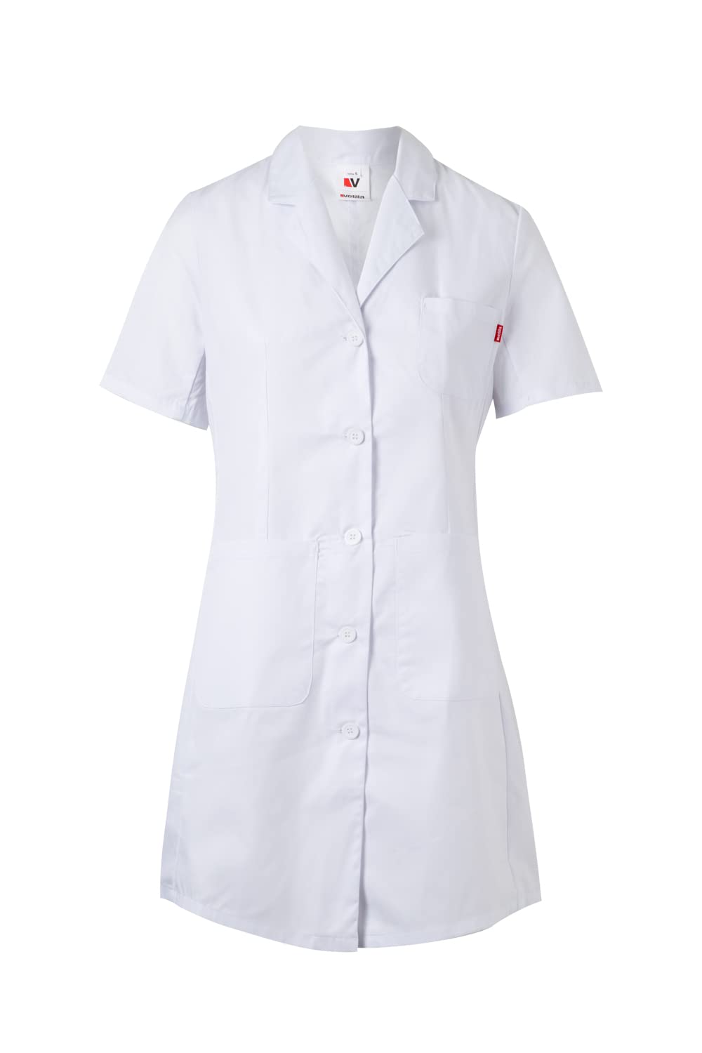 VELILLA 539003; Bata Semientallada Manga Corta Mujer