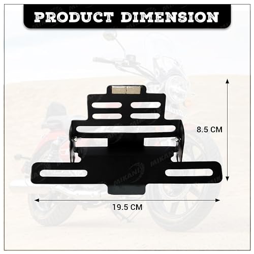 OBEROI'S TRADERS Premium Magnetic Foldable Tail Tidy/Bike Number Plate Holder for All Universal Bikes