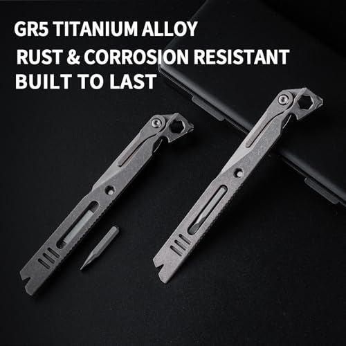 Image of 5-in-1 Portable EDC Pry Bar Multi Tool, Ultra-durable & Lightweight (Matte) | Multi-tool,Ultra-lightweight, High strength & sturdy, Rust & corrosion proof, Ideal for Daily Outdoor, Camping, Repairs