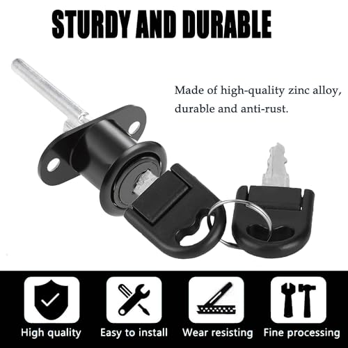 Litensh 2PCS Litensh 2PCS Filing Drawer Lock with Keys - Image 4