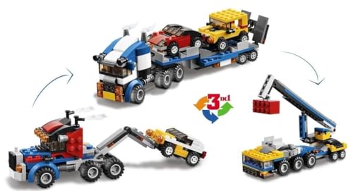 Image of Sky Tech Architect 3 in 1 Jeep, Car & Truck Vehicle Toys | Transporter Building Brick Block for Kids | Stem Educational Learning Die Toys for Kids | Creative Construction Toy (264 Pcs)