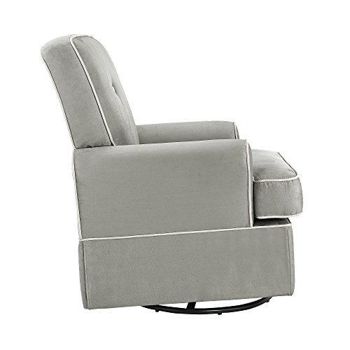 Baby Relax The Tinsley Nursery Swivel Glider Chair, Grey