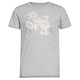 adidas Girls' Toddler Short Sleeve Vented Novelty Tee, Medium Grey Heather, 3T