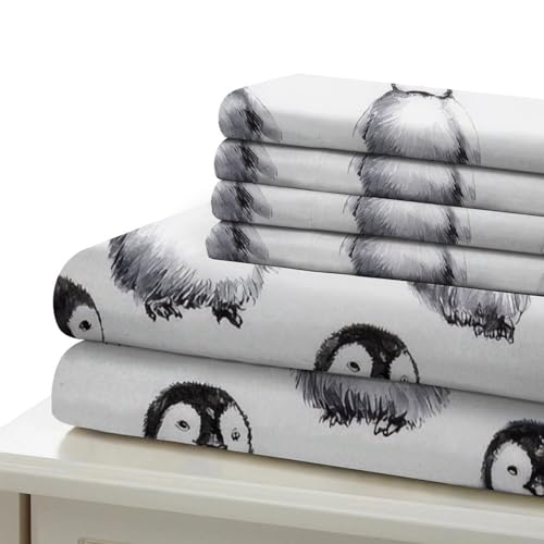 Housse de couette pingouin 140x200 en microfibre pour lit enfant - 7