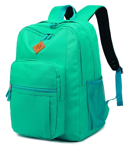 Image of abshoo Classical Basic Womens Travel Backpack For College Men Water Resistant Bookbag (Teal)