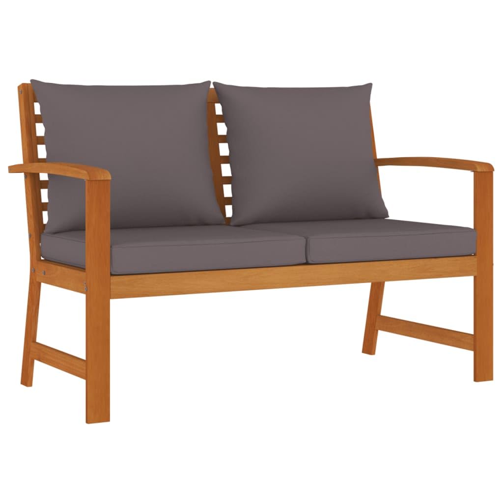 IKAYAA Juego de Muebles de Jardín de Madera Acacia, Juego de Salón de Jardín, Conjunto Jardín Exterior, Balcón, Comedor Jardin Juego de Comedor de Exterior, Terraza, Resistente a la Intemperie