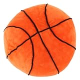BAZEITFLOW Pelota Antiestrés Baloncesto De Peluche Suave Tamaño Real 1:1 Almohada Cojín Decorativo Juguete para Niños Uso Hogar y Oficina