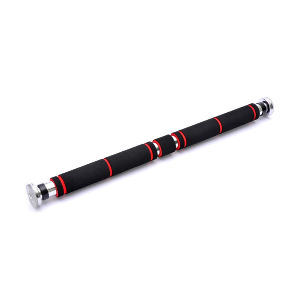 HUAHUA Home Fitness Dispositivo de Pull-up Puerta Marco de la Puerta Interior de la Pared Golpe Libre Barra Horizontal Negro Rojo 85-110CM (Size : 100-130cm)