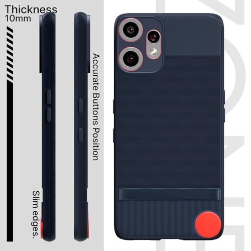 Image of Shockproof Case for CMF by Nothing Phone 2 Pro 5G | Full Camera Protection | TPU Flexible Back Cover for CMF by Nothing Phone 2 Pro 5G (Steel Blue)