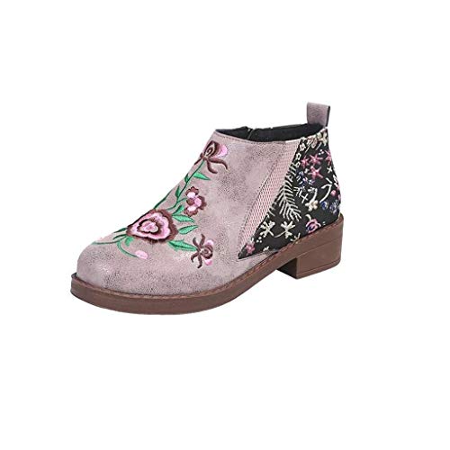 Preisvergleich Produktbild UMore Damen Stiefeletten Damen Stiefeletten Chelsea Boots Leicht Gefüttert mit Blockabsatz Profilsohle Damen Stiefeletten Chelsea Boots mit Blockabsatz Profilsohle Plateau Vorne Flandell