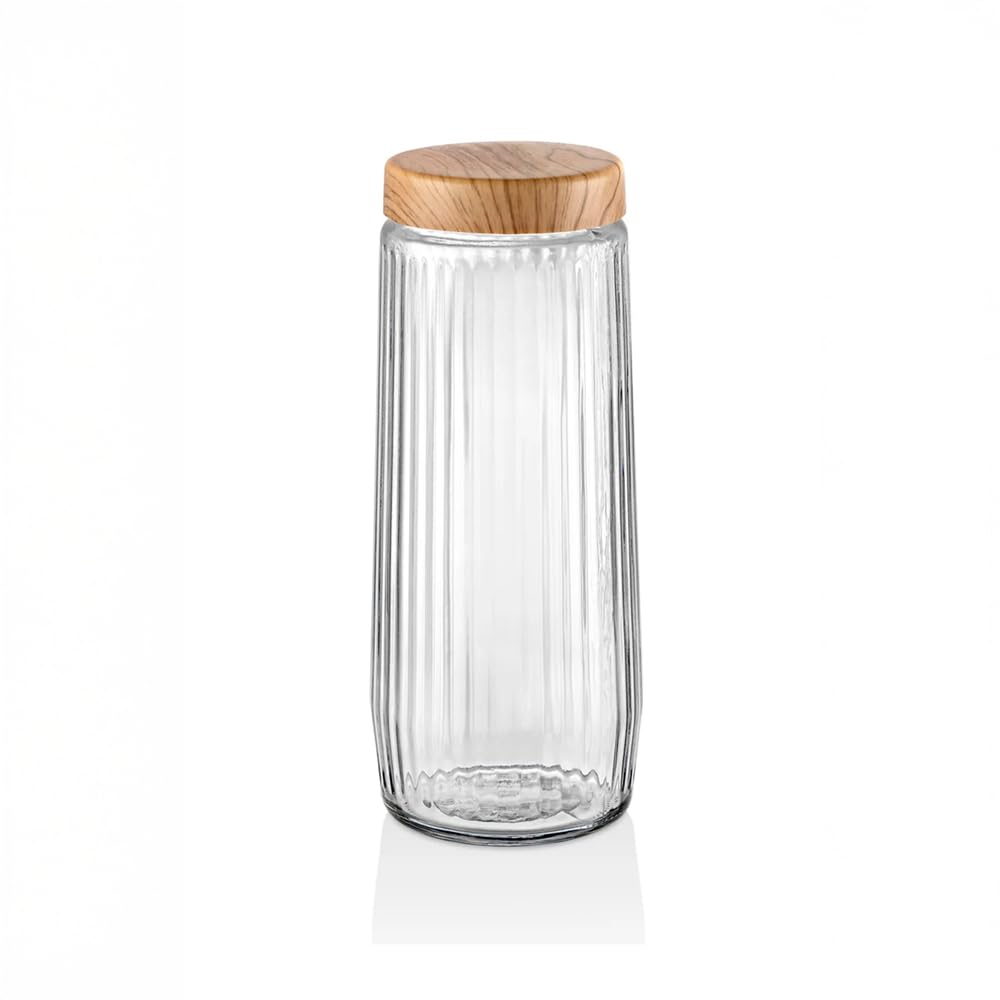 6-teiliges Glas Vorratsdosen Set 1,5L – Luftdicht mit Deckel – Aufbewahrungsgläser für Spaghetti, Konserven, Hülsenfrüchte & Trockenwaren
