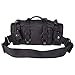 DLP Tactical Compact Range Bag/MOLLE Compatible EDC Bug Out Bag/Waist Pack (Black)
