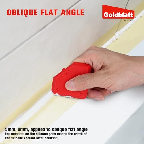 Goldblatt Caulk Remover Tool, Grout Removal Tool, Caulking Tool, Silicone Caulking Tool Kit, Sealant Finishing Tools for Sink Joint Bathroom Kitchen Floor - Image 6